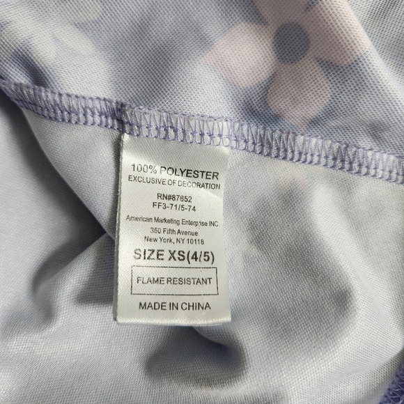 Disney Encanto Isabela Madrigal Girls Purple Nightgown Dress size XS 4/5 - Picture 8 of 8